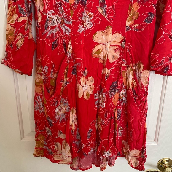 Free People Floral Mini Dres - Picture 6 of 10